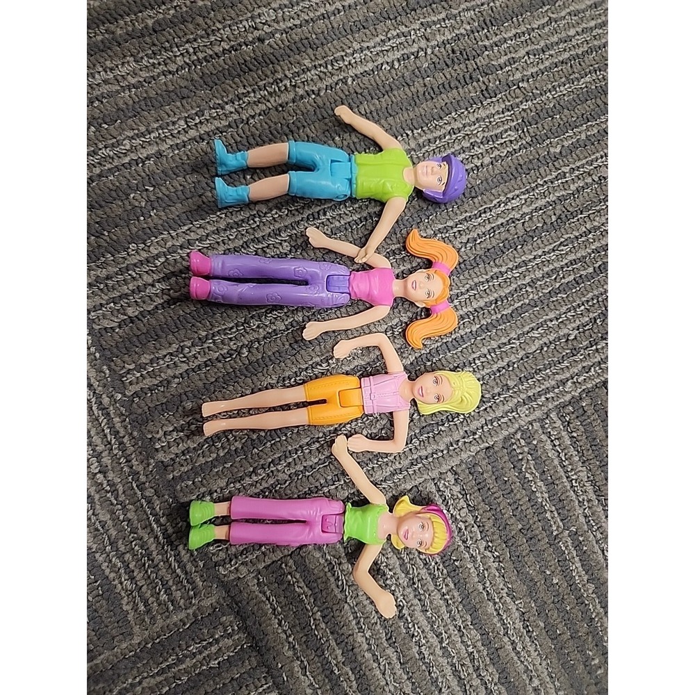Mcdonalds‎ Happy Meal Toys 2003 Polly Pockets Toy Figures Lot Of 4
